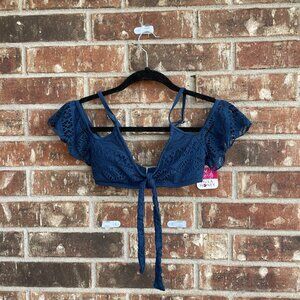 Hula Honey Crochet Bathing Suit Top XS